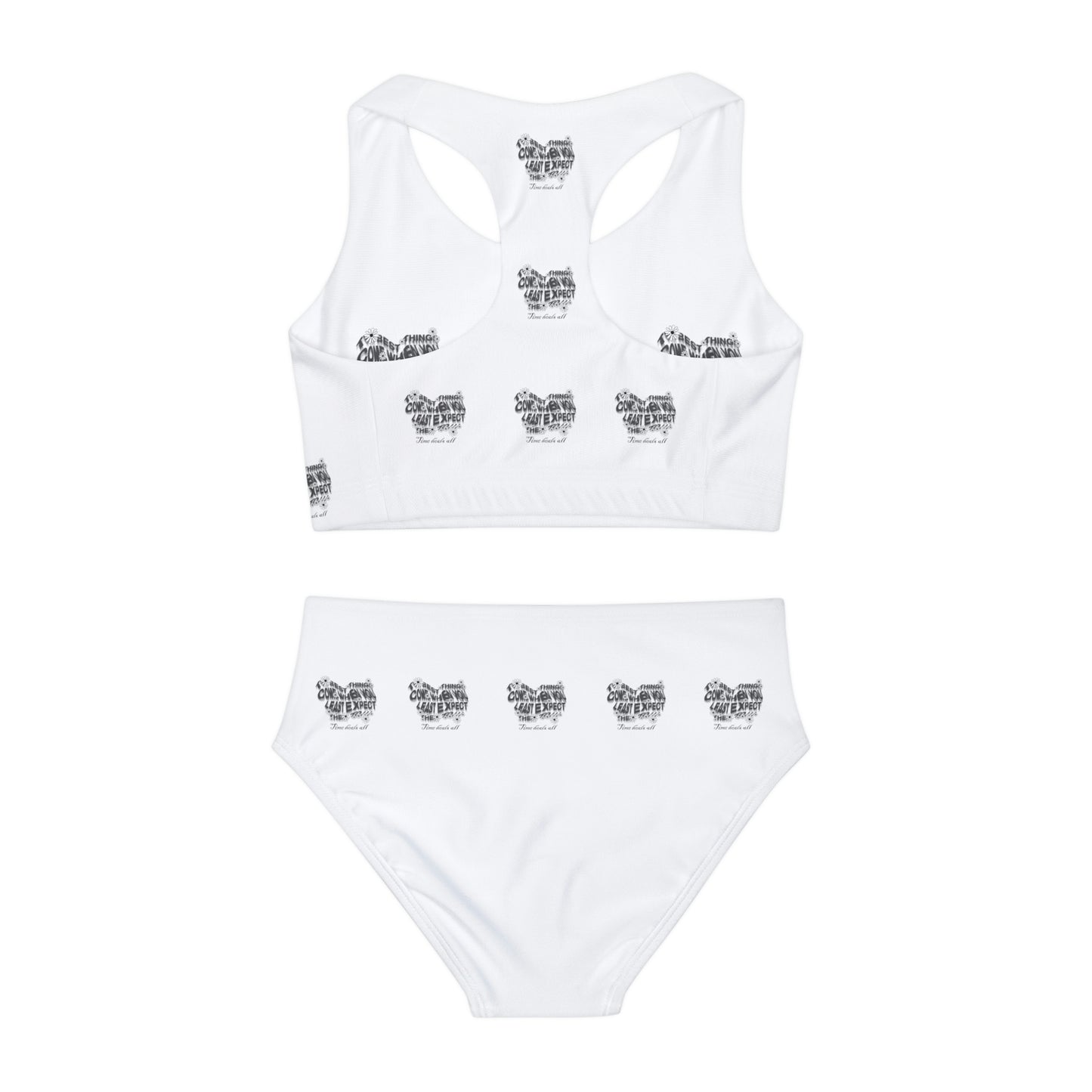 Girls Two Piece Swimsuit (AOP)