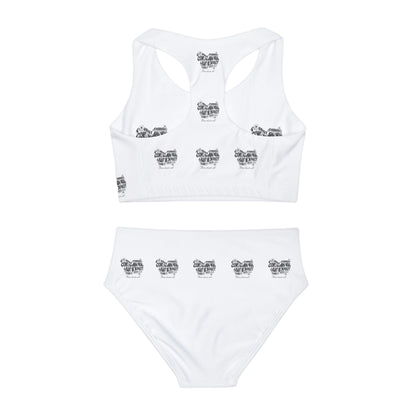 Girls Two Piece Swimsuit (AOP)