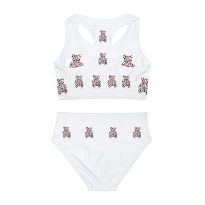 Girls Two Piece Swimsuit (AOP)