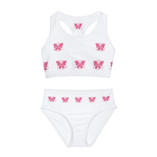 Girls Two Piece Swimsuit (AOP)