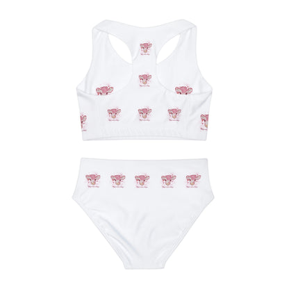 Girls Two Piece Swimsuit (AOP)