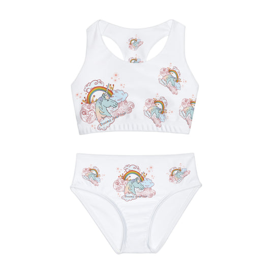 Girls Two Piece Swimsuit (AOP)