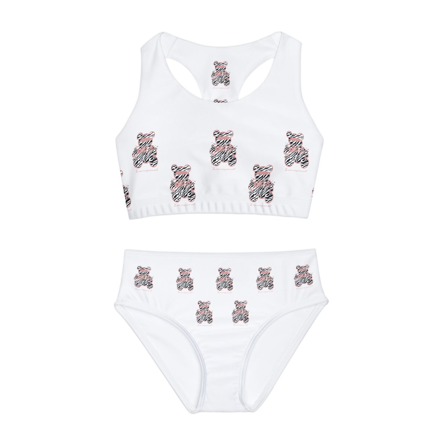 Girls Two Piece Swimsuit (AOP)