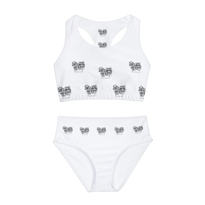 Girls Two Piece Swimsuit (AOP)