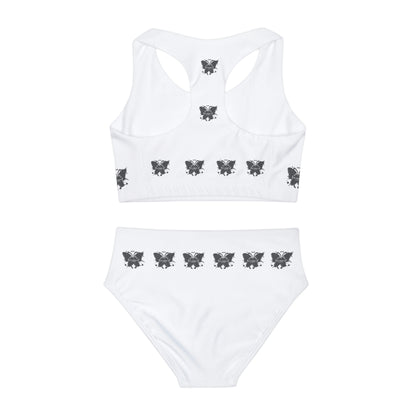 Girls Two Piece Swimsuit (AOP)